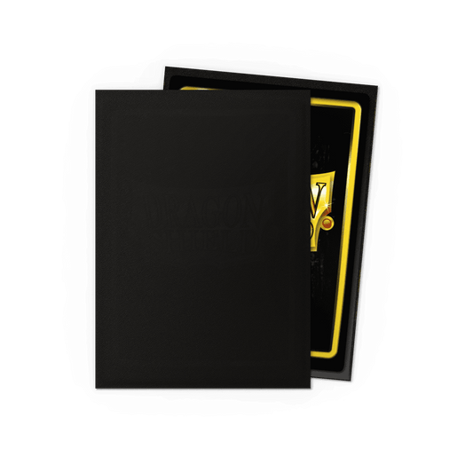 Dragon Shield Card Sleeves - 100 Count - Matte: Non-Glare Black