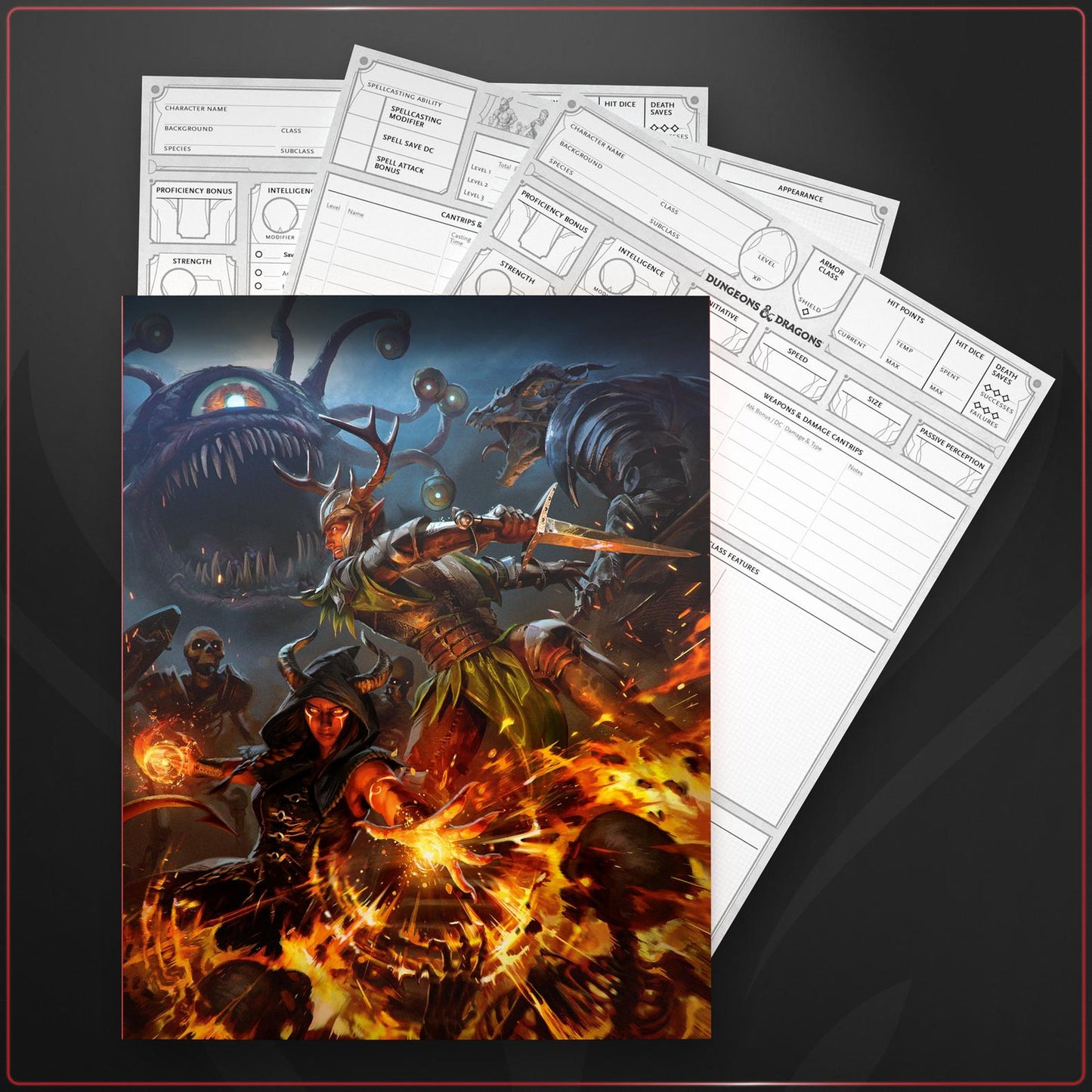 Dungeons & Dragons RPG: Player Character Sheets (2024)