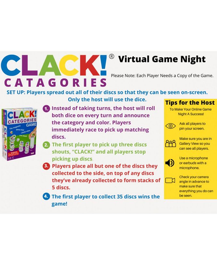 Clack! Categories - The Game that Clacks when you Stack! - Amigo Games