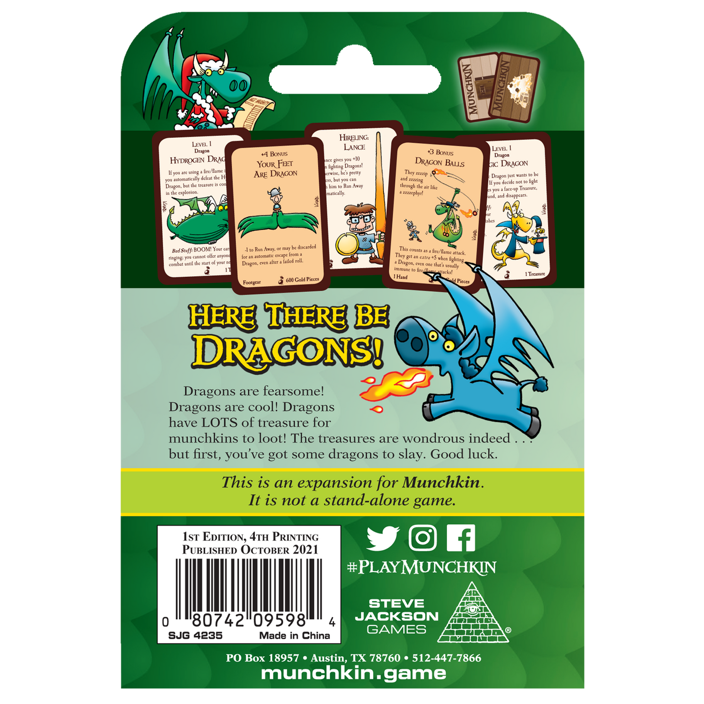 Munchkin - Dragons - Card Game Booster Pack