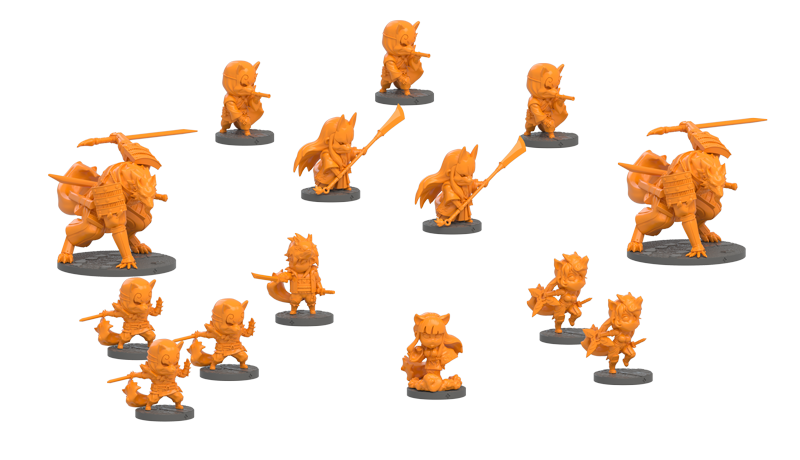 Ninja All-Stars - Clan Kitsune Expansion - PVP Miniatures Game - Ninja Division Games