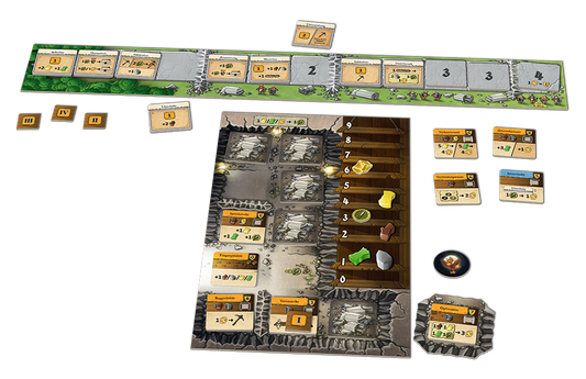 Caverna - CAVE VS CAVE - 2 Player Boardgame - Mayfair Games / Lookout Games