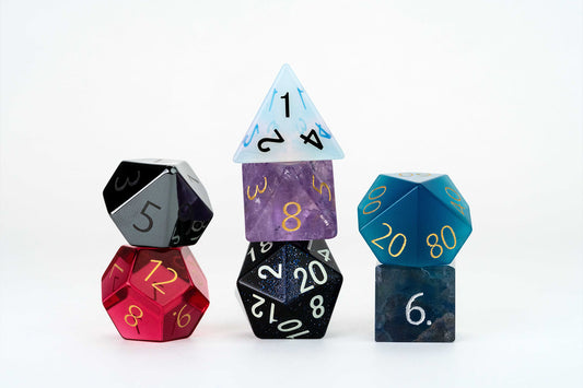 Mystic Mines Misfit Gemstone 7 Polyhedral Dice Set - Fanroll Dice