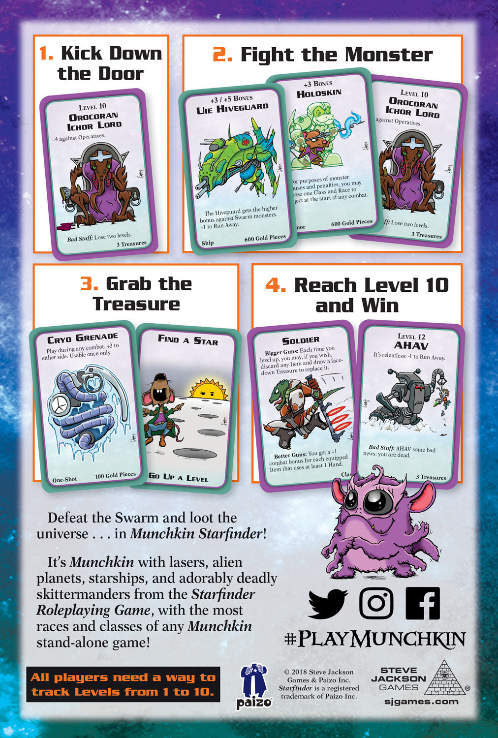 Munchkin Starfinder (Base Game) - The Card Game - Steve Jackson Games