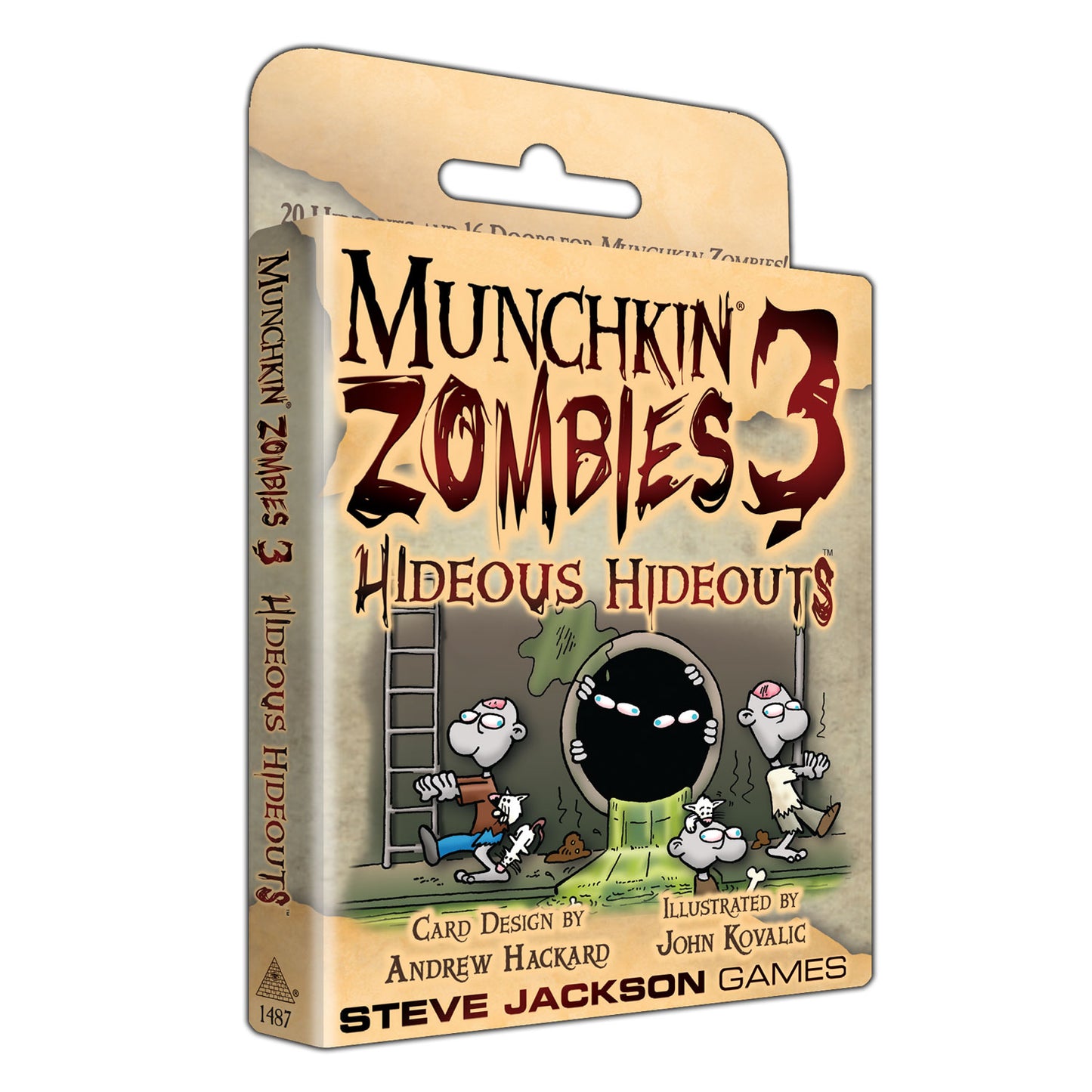 Munchkin Zombies 3 - Hideous Hideouts Card Game Expansion