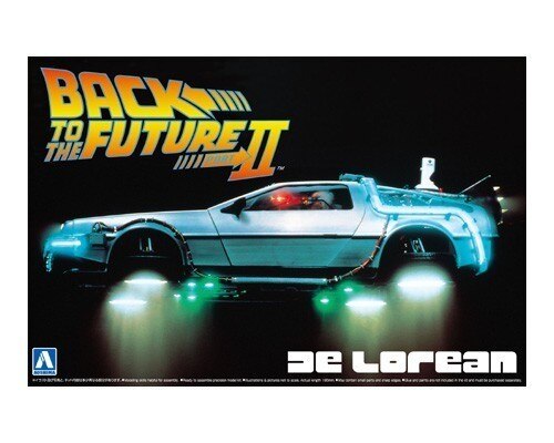 Back to the Future Part 2 - 1:24 Delorean Scale Model Kit - Aoshima Models