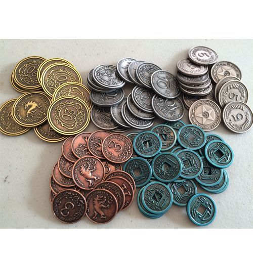 Scythe - Metal Coins  - Board Game Accessory - Greater Than Games