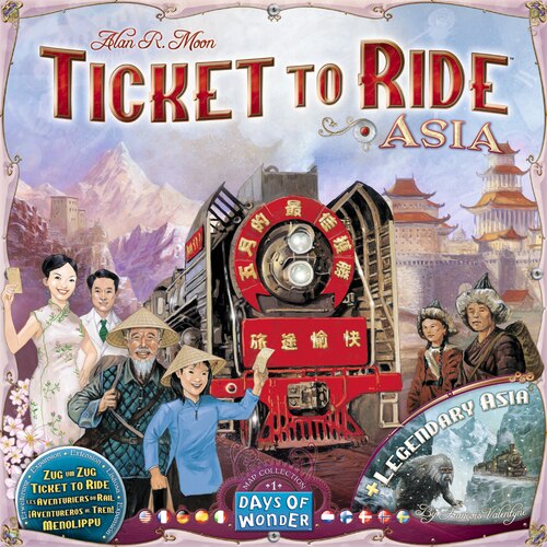 Ticket To Ride - Asia & Legendary Asia - Map Collection #01 - Board Game - Days of Wonder