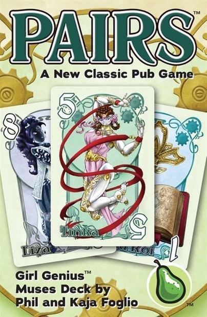 Pairs - A New Classic Pub Card Game - The 'Muses' Girl Genius Edition