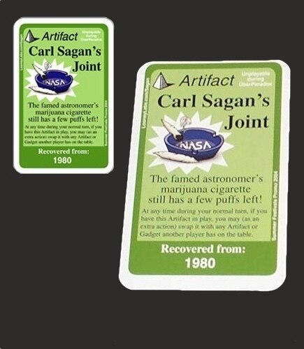 Chrononauts - "Carl Sagan's Joint" - Promo Card - Looney Labs