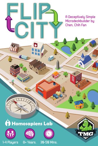 Flip City - A Flip City Microdeckbuilding Card Game- Tasty Minstrel Games