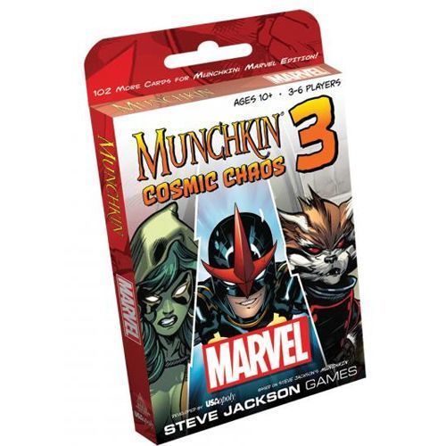 Munchkin - Marvel Edition 3 - Cosmic Chaos Card Game Expansion - Steve Jackson Games