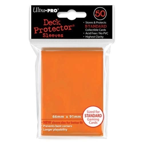 Ultra Pro Deck Protector - Standard Size Card Sleeves - 50 Count - ORANGE
