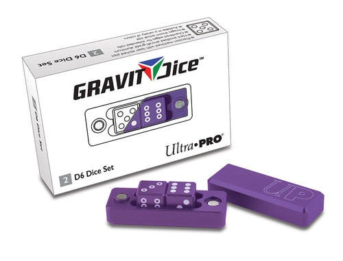 Ultra Pro - Gravity Dice - 16mm D6 Set of 2 + Case - Royal Purple