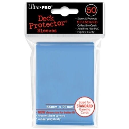 Ultra Pro Deck Protector - Standard Size Card Sleeves - 50 Count - LIGHT BLUE