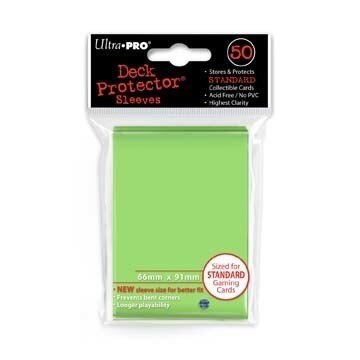 Ultra Pro Deck Protector - Standard Size Card Sleeves - 50 Count - LIME GREEN