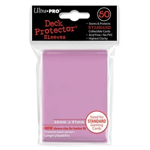 Ultra Pro Deck Protector - Standard Size Card Sleeves - 50 Count - PINK