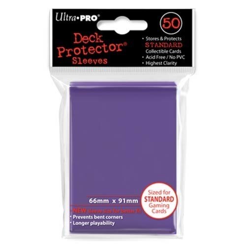 Ultra Pro Deck Protector - Standard Size Card Sleeves - 50 Count - PURPLE