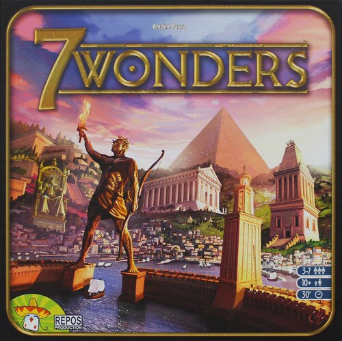 7 Wonders 1st Ed. -  Board Game - Repos Production Games