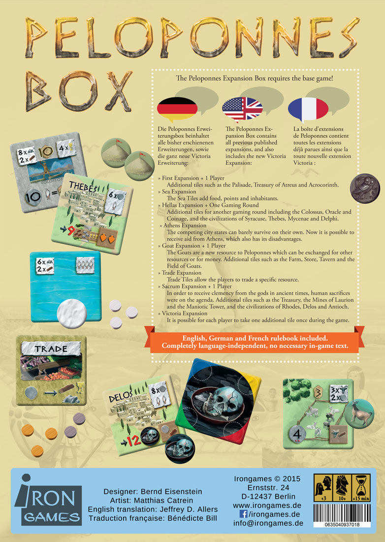 Peloponnes - The Big Box Expansions - Board Game - Iron Games
