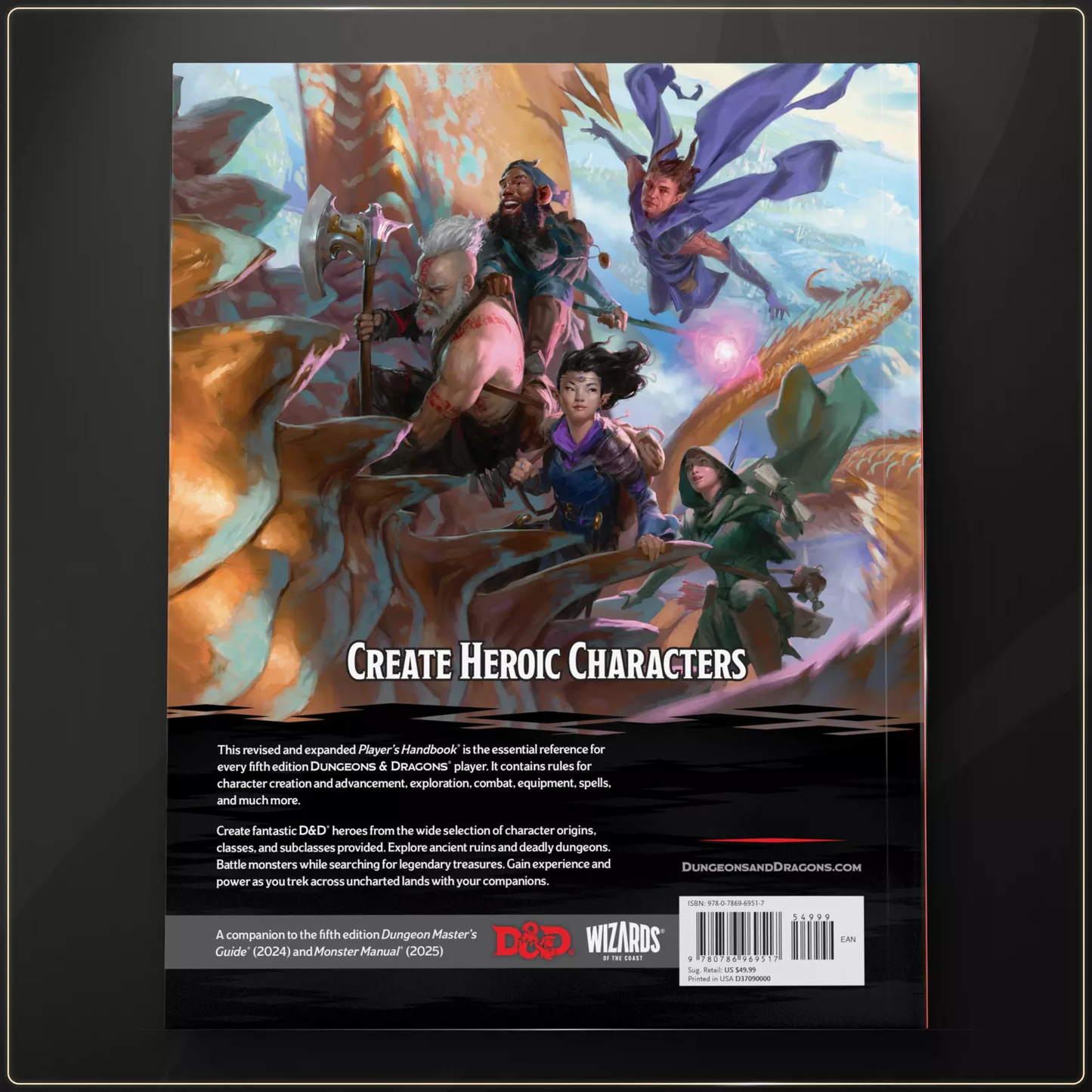 Dungeons & Dragons RPG: Players Handbook Hard Cover (2024)