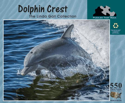 Dolphin Crest - Linda Gall Collection - 550 Piece Puzzle - Puzzles That Rock
