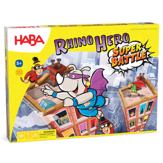 Rhino Hero SUPER BATTLE !  A Heroic Stacking Game - HABA Games