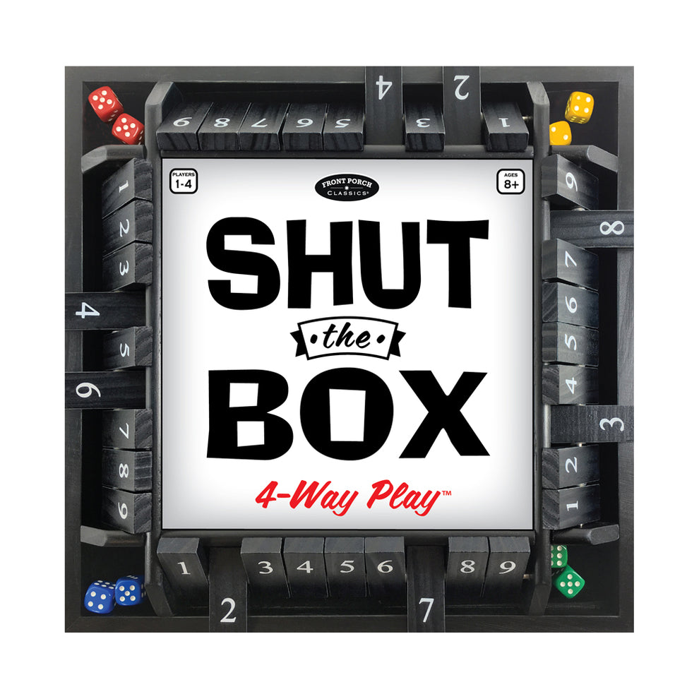 Shut The Box 4 Way Play - Domino & Dice Game - University Games