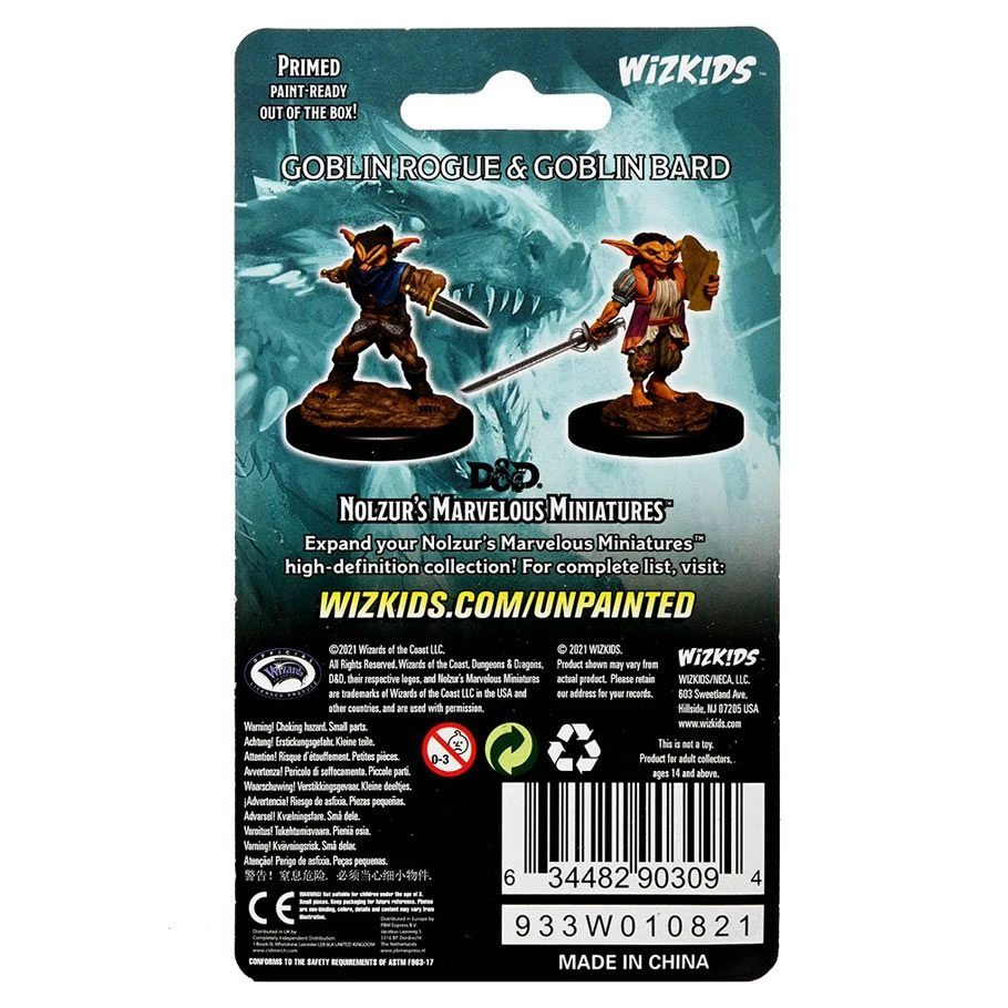 Dungeons & Dragons - Male Goblin Rogue & Female Bard - Nolzur's Marvelous Miniatures