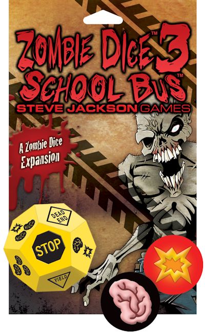 Zombie Dice 3 - School Bus -  Dice Game - Steve Jackson Games