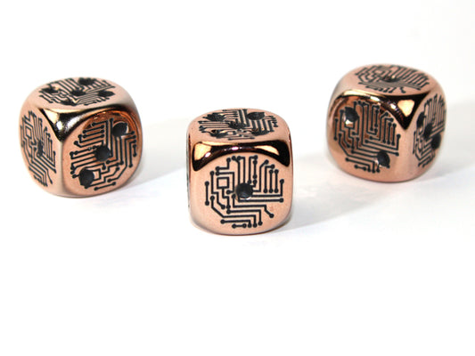 Chessex - Copper Plated Circuit Design d6