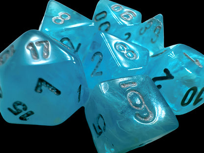 Chessex - Luminary Mini-hedral Sky/silver 7-Die set