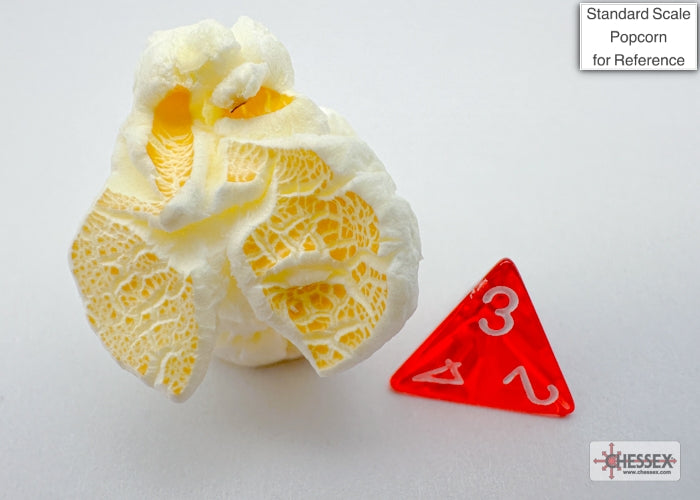 Chessex - Translucent Mini-hedral Red/white 7-Die Set