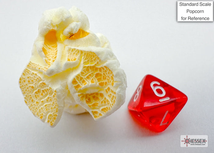 Chessex - Translucent Mini-hedral Red/white 7-Die Set