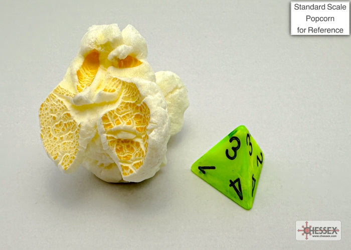 Chessex - Vortex Mini-hedral Bright Green/black 7-Die Set