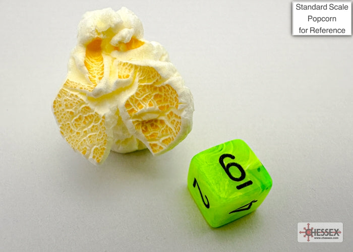 Chessex - Vortex Mini-hedral Bright Green/black 7-Die Set