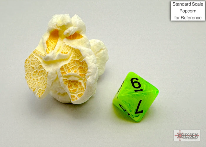 Chessex - Vortex Mini-hedral Bright Green/black 7-Die Set
