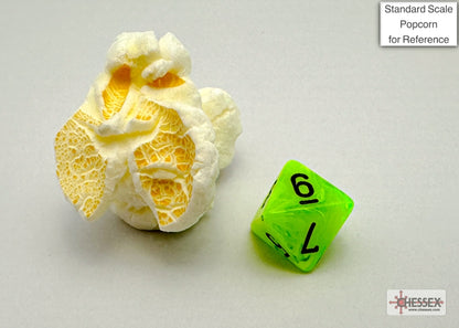 Chessex - Vortex Mini-hedral Bright Green/black 7-Die Set