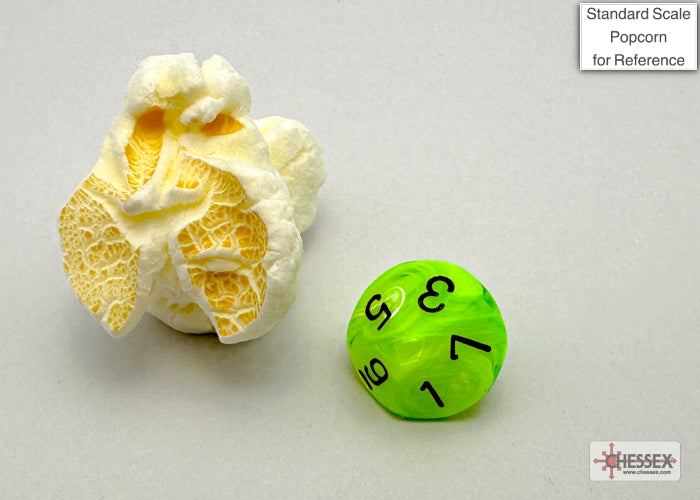 Chessex - Vortex Mini-hedral Bright Green/black 7-Die Set