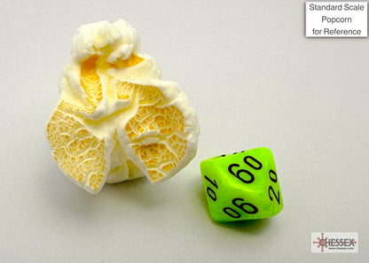 Chessex - Vortex Mini-hedral Bright Green/black 7-Die Set