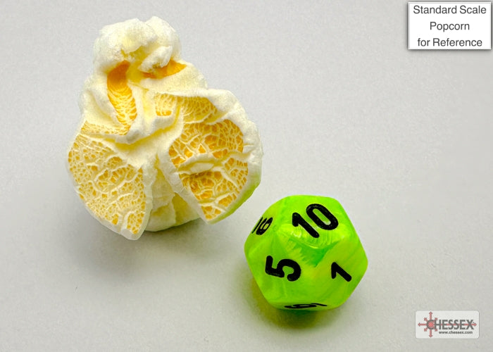 Chessex - Vortex Mini-hedral Bright Green/black 7-Die Set