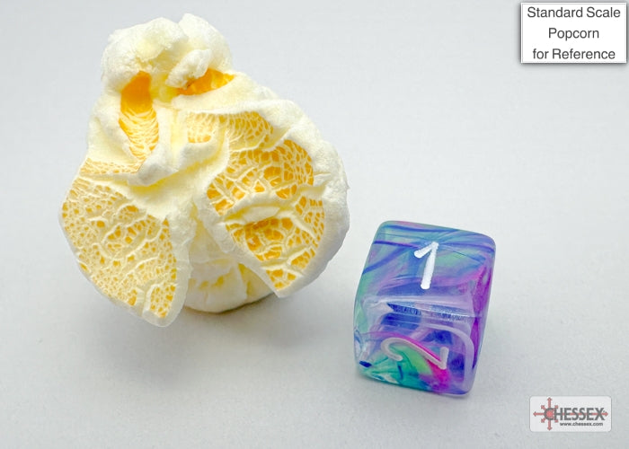 Chessex - Festive Mini-hedral Waterlily/white 7-Die set