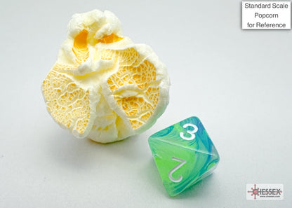 Chessex - Festive Mini-hedral Waterlily/white 7-Die set