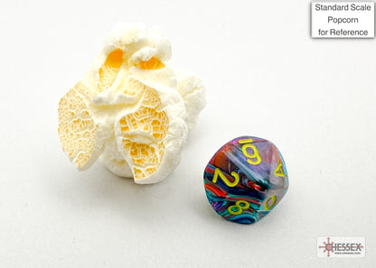 Chessex - Festive Mini-hedral Mosaic/yellow 7-Die set