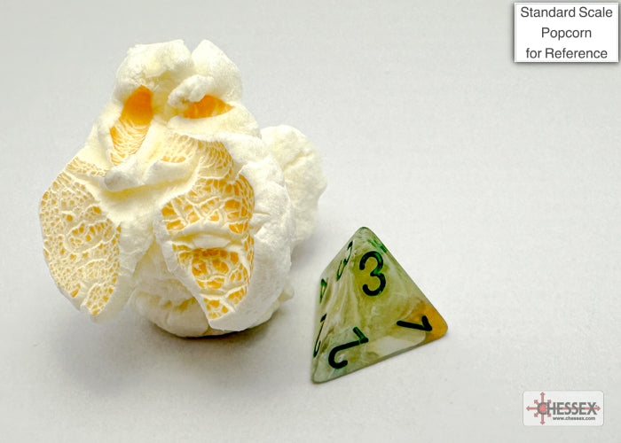 Chessex - Marble Mini-hedral Green/dark green 7-Die Set