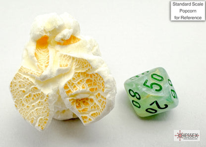 Chessex - Marble Mini-hedral Green/dark green 7-Die Set