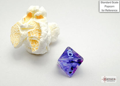 Chessex - Nebula Mini-hedral Nocturnal/blue Luminary 7-Die Set