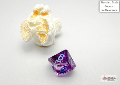 Chessex - Nebula Mini-hedral Nocturnal/blue Luminary 7-Die Set