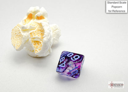 Chessex - Nebula Mini-hedral Nocturnal/blue Luminary 7-Die Set