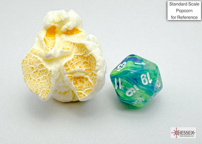 Chessex - Festive Mini-hedral Waterlily/white 7-Die set